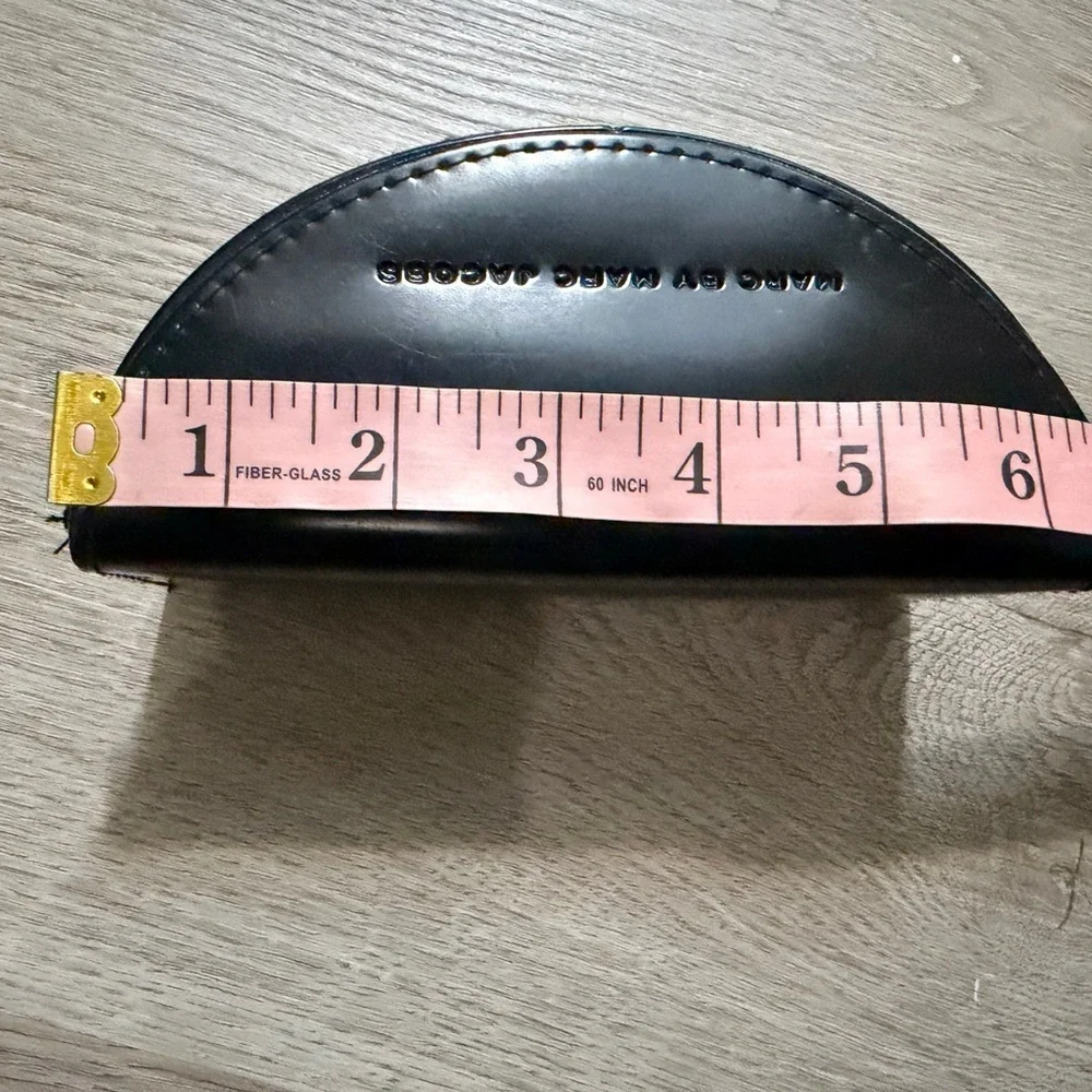 Marc by Marc Jacobs Black Leather Semi-Circle Case